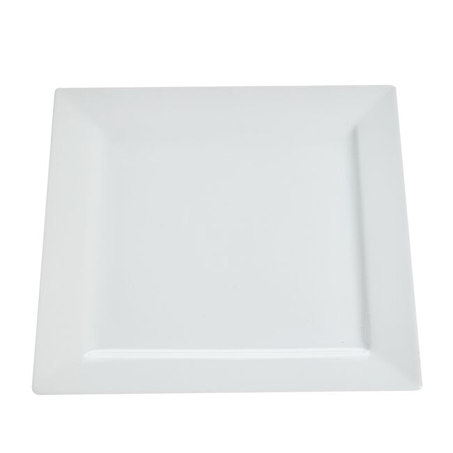 Abney & Croft White 10" Square Dinner Plate